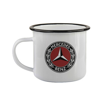 Mercedes vintage, Κούπα εμαγιέ με μαύρο χείλος 360ml