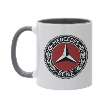 Mercedes vintage, Mug colored grey, ceramic, 330ml