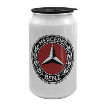 Mercedes vintage, Κούπα ταξιδιού μεταλλική με καπάκι (tin-can) 500ml