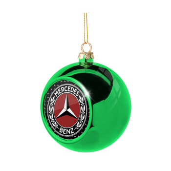 Mercedes vintage, Χριστουγεννιάτικη μπάλα δένδρου Πράσινη 8cm