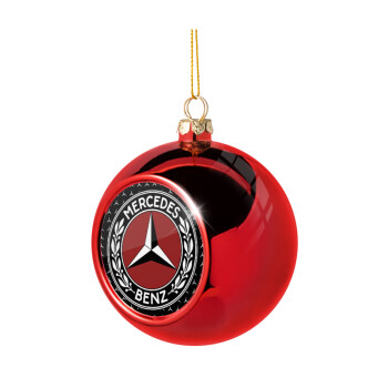Mercedes vintage, Χριστουγεννιάτικη μπάλα δένδρου Κόκκινη 8cm