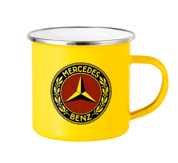 Mercedes vintage — Yellow Enamel Metallic Cup 360ml