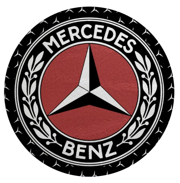 Mercedes vintage — Επιφάνεια κοπής γυάλινη στρογγυλή (30cm)