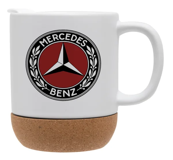 Mercedes vintage — Κούπα, κεραμική με βάση φελού και καπάκι (ΜΑΤ), 330ml