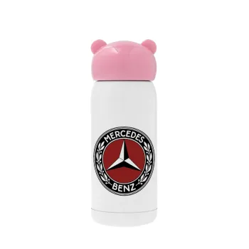 Mercedes vintage, Pink stainless steel thermal flask, 320ml