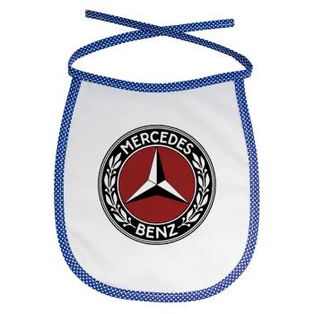 Mercedes vintage, Σαλιάρα μωρού αλέκιαστη με κορδόνι Μπλε