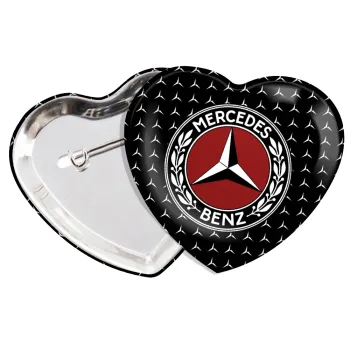 Mercedes vintage, Κονκάρδα παραμάνα καρδιά (57x52mm)
