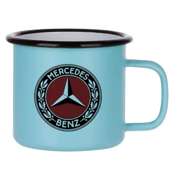 Mercedes vintage, Κούπα Μεταλλική εμαγιέ ΜΑΤ σιέλ 360ml