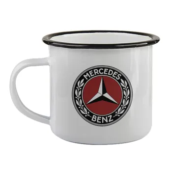 Mercedes vintage, Κούπα εμαγιέ με μαύρο χείλος 360ml