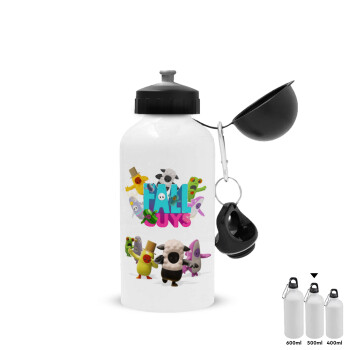 FALL GUYS, Metal water bottle, White, aluminum 500ml
