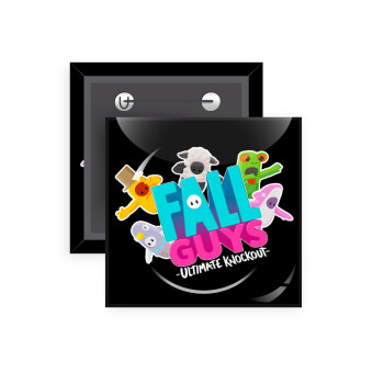 FALL GUYS, Κονκάρδα παραμάνα τετράγωνη 5x5cm