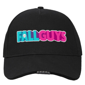 FALL GUYS, Work & Activity LED Light Cap – Perfect for Night & Low Light Conditions (100% COTTON, ADULT, UNISEX)