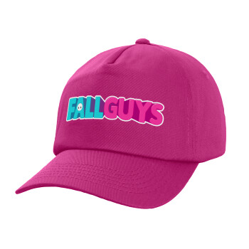 FALL GUYS, Καπέλο παιδικό Baseball, 100% Βαμβακερό, Low profile, purple