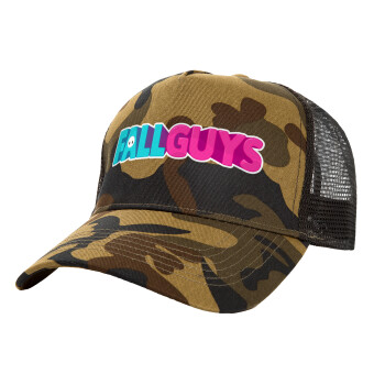 FALL GUYS, Καπέλο Structured Trucker, (παραλλαγή) Army, (UNISEX, ONE SIZE)