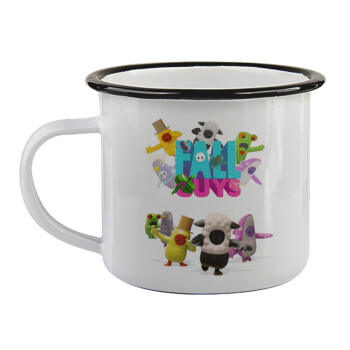 FALL GUYS, Κούπα εμαγιέ με μαύρο χείλος 360ml