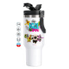 Mega Stainless steel Tumbler with lid, double wall 1,2L