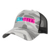 Adult Structured Trucker Hat, with Mesh, (Camouflage) Army Camo (100% COTTON, ADULT, UNISEX, ONE SIZE)