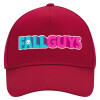 Adult Ultimate Hat RED, (100% COTTON DRILL, ADULT, UNISEX, ONE SIZE)