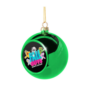 FALL GUYS, Χριστουγεννιάτικη μπάλα δένδρου Πράσινη 8cm