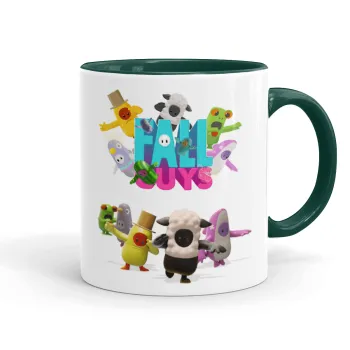 FALL GUYS, Mug colored green, ceramic, 330ml