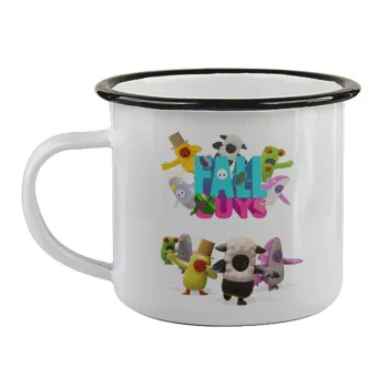 FALL GUYS, Κούπα εμαγιέ με μαύρο χείλος 360ml