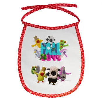 FALL GUYS, Σαλιάρα μωρού αλέκιαστη με κορδόνι Κόκκινη