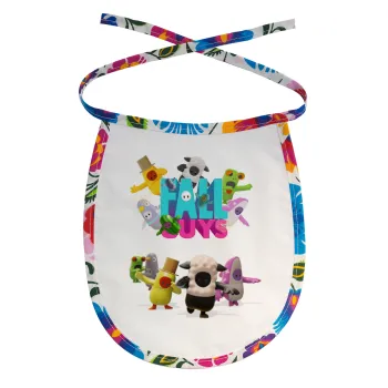 FALL GUYS, Σαλιάρα μωρού αλέκιαστη με κορδόνι Χρωματιστή