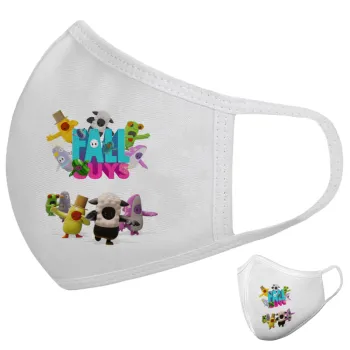 FALL GUYS, Μάσκα υφασμάτινη υψηλής άνεσης παιδική (Δώρο πλαστική θήκη)