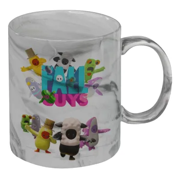 FALL GUYS, Mug ceramic marble style, 330ml