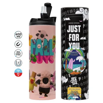 FALL GUYS, Tumbler stainless steel PINK 600ml