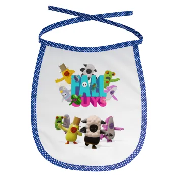 FALL GUYS, Σαλιάρα μωρού αλέκιαστη με κορδόνι Μπλε