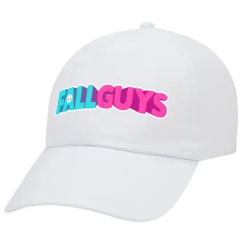 FALL GUYS, Καπέλο Ενηλίκων Baseball Λευκό 5-φύλλο (POLYESTER, ΕΝΗΛΙΚΩΝ, UNISEX, ONE SIZE)