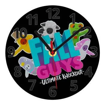 FALL GUYS, Ρολόι τοίχου γυάλινο (20cm)