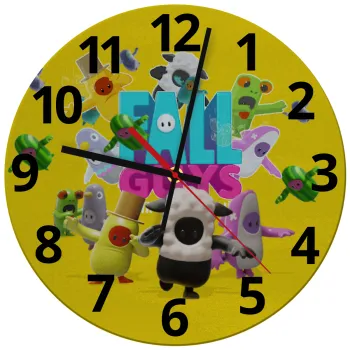 FALL GUYS, Ρολόι τοίχου γυάλινο (30cm)