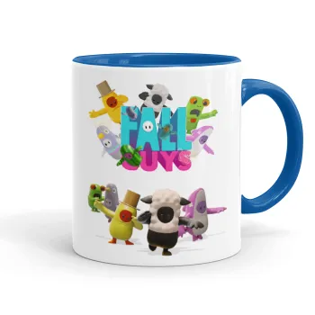 FALL GUYS, Mug colored blue, ceramic, 330ml