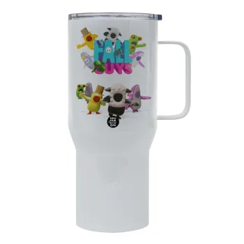 FALL GUYS, Tumbler με καπάκι, διπλού τοιχώματος (θερμό) 750L