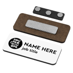 Name Tags/Badge Ξύλινο με μαγνήτη ασφαλείας (75x30mm)