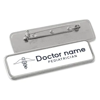 Doctor, Name Tags/Badge Metal Pin/Safety  (7x2cm)