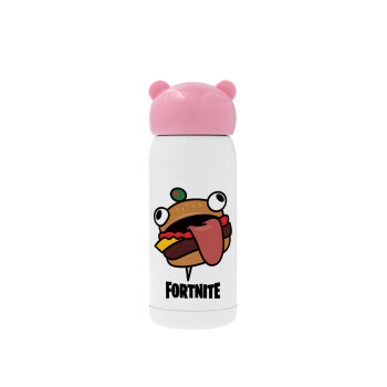 Fortnite Durr Burger, Pink stainless steel thermal flask, 320ml