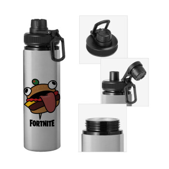 Fortnite Durr Burger, Metallic water bottle with safety cap, 850ml aluminum