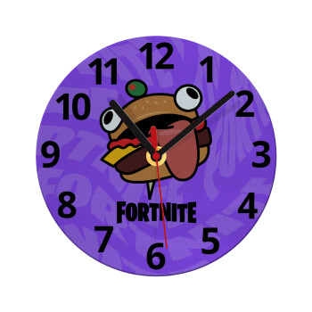 Fortnite Durr Burger, Ρολόι τοίχου γυάλινο (20cm)