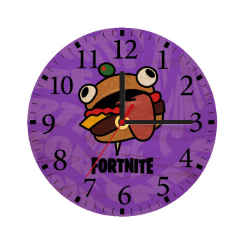Fortnite Durr Burger, Ρολόι τοίχου ξύλινο plywood (20cm)