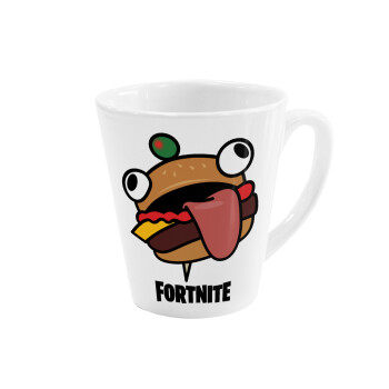 Fortnite Durr Burger, Κούπα κωνική Latte Λευκή, κεραμική, 300ml