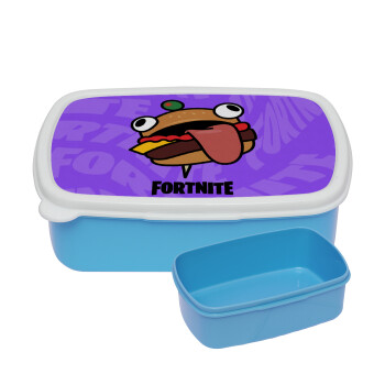 Fortnite Durr Burger, ΜΠΛΕ παιδικό δοχείο φαγητού (lunchbox) πλαστικό (BPA-FREE) Lunch Βox M18 x Π13 x Υ6cm
