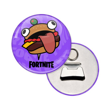 Fortnite Durr Burger, Μαγνητάκι και ανοιχτήρι μπύρας στρογγυλό διάστασης 5,9cm