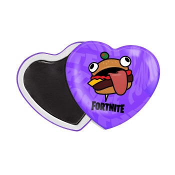 Fortnite Durr Burger, Μαγνητάκι καρδιά (57x52mm)