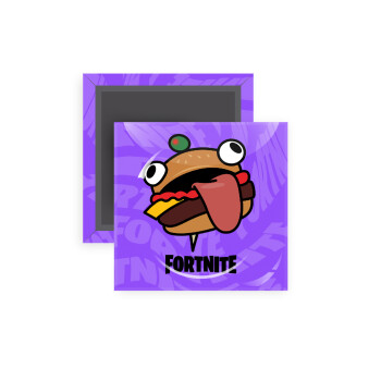 Fortnite Durr Burger, Μαγνητάκι ψυγείου τετράγωνο διάστασης 5x5cm
