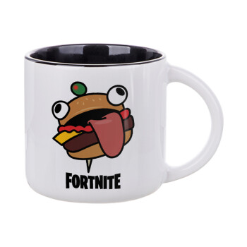 Fortnite Durr Burger, Κούπα κεραμική 400ml Λευκή/Μαύρη