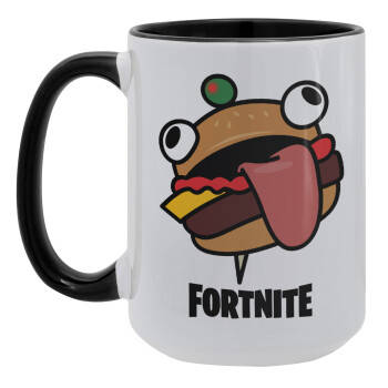 Fortnite Durr Burger, Κούπα Mega 15oz, κεραμική Μαύρη, 450ml