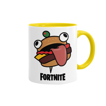 Fortnite Durr Burger, Mug colored yellow, ceramic, 330ml